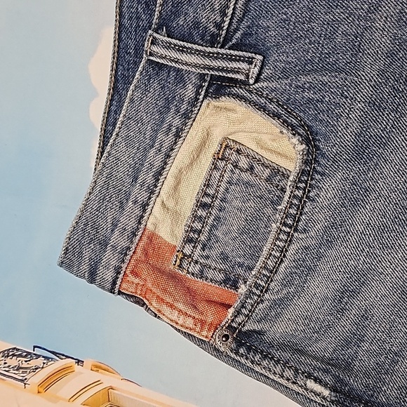 Current/Elliott High-Waisted Raw Hem Denim Cut Off Shorts‎ Size 29 - Picture 3 of 7